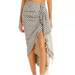 Striped Black and White Women's Skirt